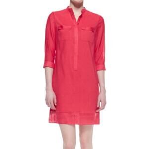 Elie Tahari Austin Linen Blend Dress